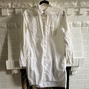 Equipment White Button Front Shirt Dress